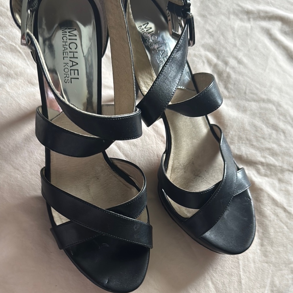 Michael Kors Black Patent Leather Heels